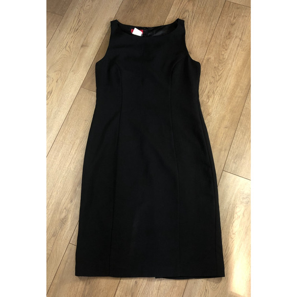 Esprit Black Sleeveless Sheath Dress 3/4 Short LBD Elegant Formal Career Y2K 90s - Picture 1 of 6